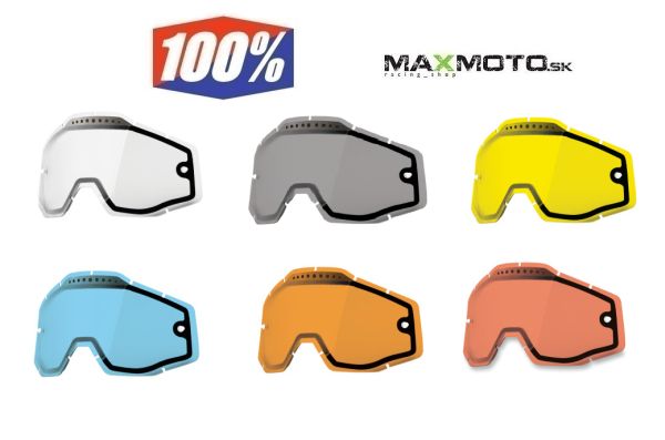 Náhradné plexi 100% RACECRAFT / ACCURI - dvojsklo